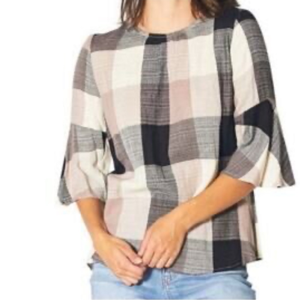 Ro & De Plaid Women's Top